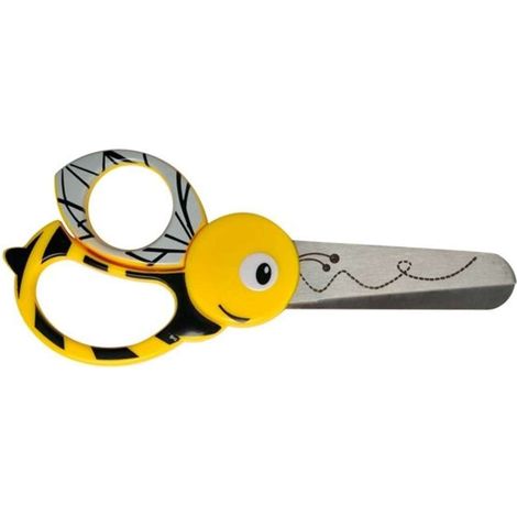 FISKARS - Kinderschere, für Rechts- und Linkshänder, Länge 13 cm, Biene 1003747 (1/5)