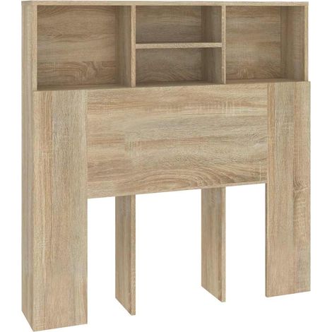Maison Exclusive - Mueble cabecero roble Sonoma 100x19x103,5 cm (1/5)