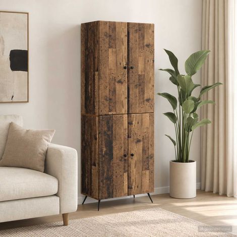 vidaXL Ensemble de Meubles 2 pcs Bois ancien Bois d'ingénierie (1/5)
