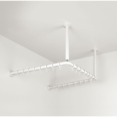 PBA Duschvorhangstange 1000 U-Form mit DA (1/3)