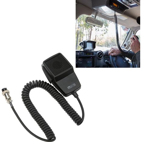 Microphone radio bidirectionnel pour voiture DM-507-4, compatible avec les radios Kenwood TS-520, 820, etc. (connecteur 4 broches). Vendeur basé en Caroline du Nord, États-Unis. (1/5)