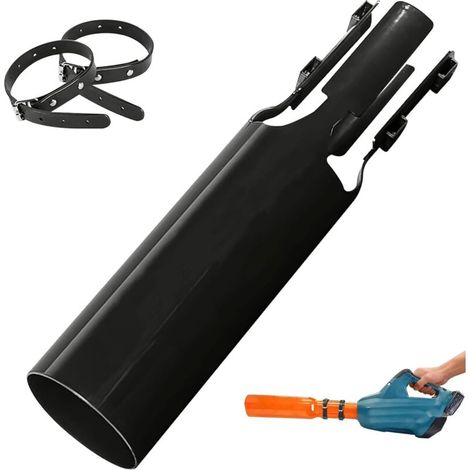 Amplificateur d'air pour souffleur, buse universelle, turbocompresseur, amplificateur de souffleur à lames, pour terrasses et pelouses, noir. (1/5)