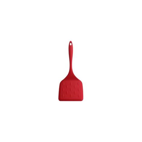 Espátula de silicona de grado alimenticio resistente a altas temperaturas, antiadherente, gruesa y de mango largo para freír huevos.