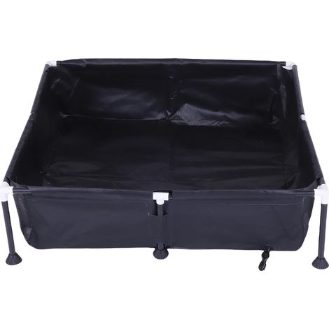 Petite Piscine Creusée Profonde – 37,4 X 37,4 X 7,9 Pouces en PVC pour Chien et Piscine de Jeu pour Tout-Petits pour Jardin Extérieur (1/5)