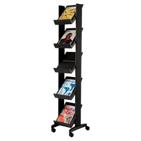 Présentoirs mobiles universels compact Easydisplays noir