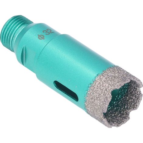 Foret diamanté de 32 mm (1/2 BSP) pour verre, carrelage, béton, granit, marbre et porcelaine. (1/5)