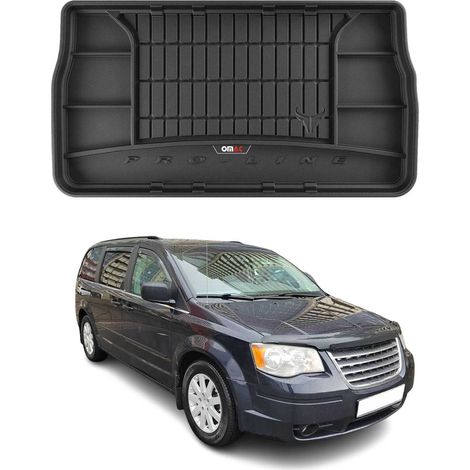 3D Tapis de Coffre Compatible avec Dodge Grand Caravan 2007-2020 OMAC Premium Noir (1/5)