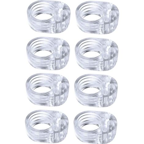 8 pièces Arrêts de porte en PVC Silicone Transparent Anti-Poignée de Porte Protection et Protecteurs de Mur Et de Meubles (1/5)
