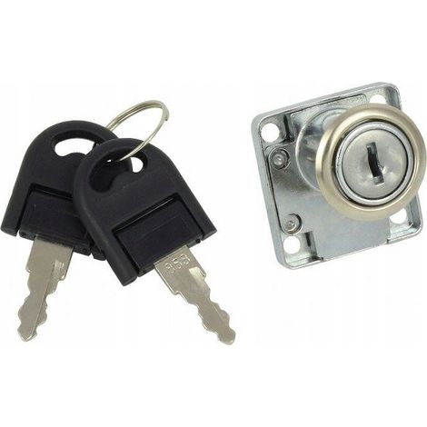 Serrure de meuble DoMino U CL1136 D19 L20 argent