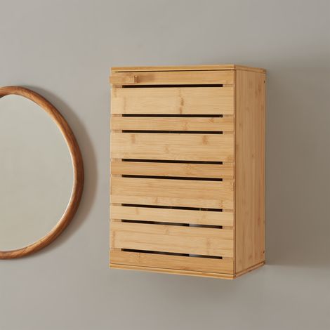 Mueble de pared para baño Epind bambú 50x33x20 cm - Natural (1/5)