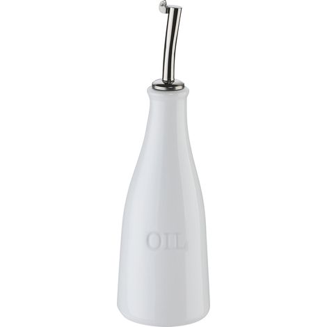 Distributeur d'huile d'olive Cilio Oil, porcelaine/acier inoxydable, 0,25 l, diamètre 7 x 23,5 cm (1/3)