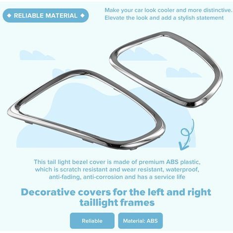 pair of taillight bezel decorative covers suitable for left-hand drive BMW Mini R55 R56 R57 R58 R59 (1/5)