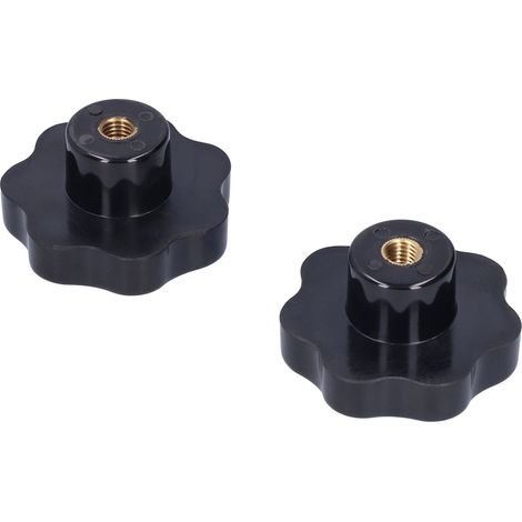 2 Pièces Bouton Poignée Étoile M12 x 80, Accessoire de Serrage pour Machine-Outil (1/5)