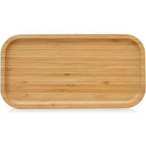 Plato de bambu para servir entrantes platos y postres