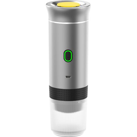 Cafetera espresso portátil, compatible con cápsulas y café molido, batería de litio recargable, calentamiento inalámbrico, para el hogar o la oficina. (1/5)