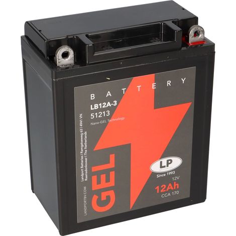 Batterie 12V 12Ah für Motorrad Startbatterie MG LB12A-3 (1/5)