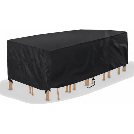 Housse de protection mobilier de jardin Oxford 420D 12012074 cm noir 120 74 300 g – Livraison gratuite