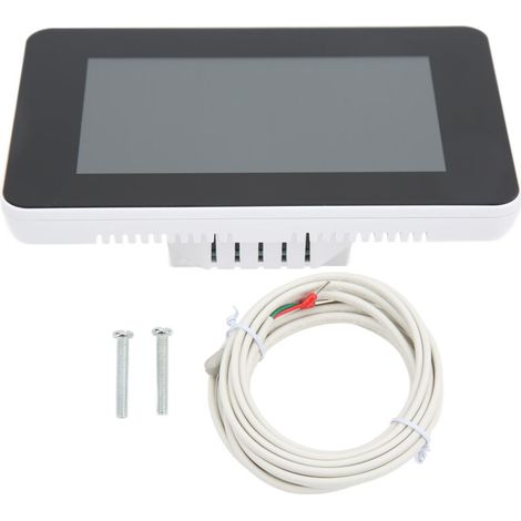 Termostato Wi-Fi con schermo LCD touch screen, termostato intelligente per riscaldamento elettrico a pavimento, casa, hotel, condizionatore 85-275V3A (1/5)
