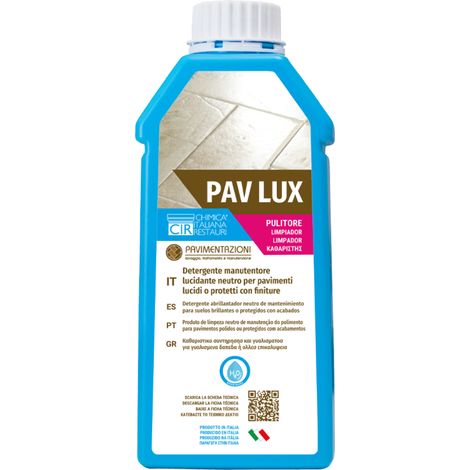 Detergente manutentore lucidante neutro pavimenti lucidi finiture pav lux 1 lt