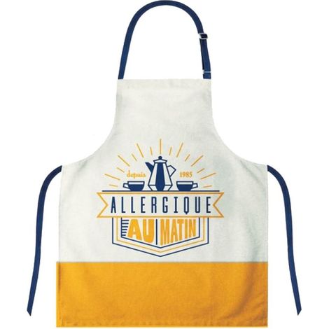 Tablier adulte à nouer Allergique au Matin