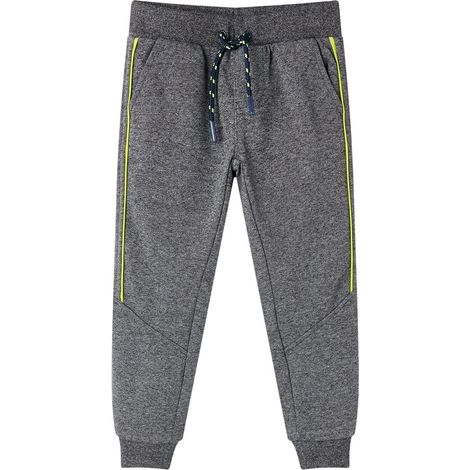 vidaXL Kids'Sweatpants Grey Melange 128 (1/5)