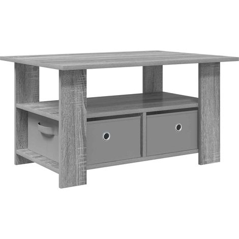 Maison Exclusive - Couchtisch Graues Sonoma 77 x 55 x 42 cm Holzw