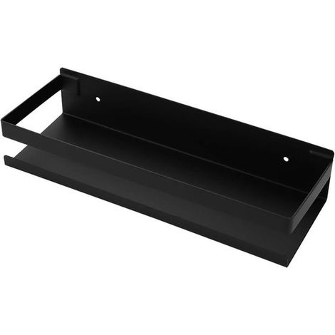 Duschablage, 20 cm, Schwarz, Edelstahl, Duschkorb, Hängende Duschablage, Shampoo-Halter, Aufbewahrungsregal, Rechteckig, Badezimmerregal (1/5)
