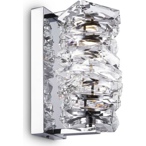Applique Contemporanea Coil Struttura Acciaio Cromo E Diffusore Vetro Led (1/3)