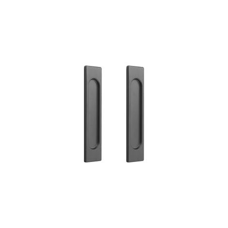 2pcs Poignées de Porte Coulissante Angle droit Autocollantes,Alliage D'aluminium or mat sans Perforation Coulissantes Grange,Fenêtres, Armoires 148mm (Gris (coin droit)) (1/5)