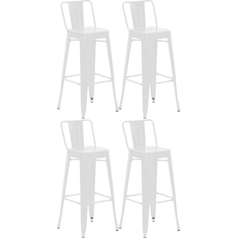 4er Set Barhocker Mason weiß