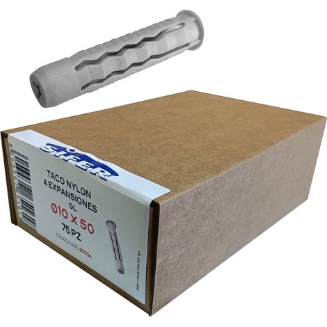 Sifer Nylondübel SX 4 Erweiterungen 10x50 Box 75 Einheiten