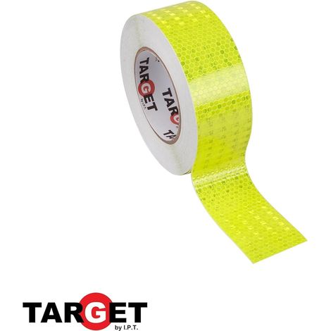 Cinta adh 50mmx33mt señalizacion target pvc ver reflectante (1/2)