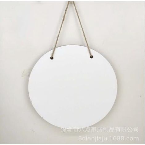 Porte-étiquette Sublimation - Panneau En Fibre De Bois 25x25x0.45 Cm - Pour Porte D'Entrée Ou Décoration Murale - 1 Pièce (1/5)
