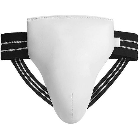 Coquille de protection pour homme (taekwondo), coquille abdominale, coquille pour enfant (arts martiaux), coquille pour entraînement de boxe, coquille blanche taille XS (1/5)
