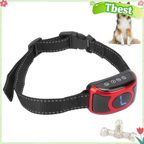 Tbest Collier de dressage pour chien Collier de Dressage de Chien Collier Automatique Antichoc et Antiaboiement animalerie collier (1/5)