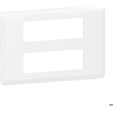 Placca di finitura Legrand MOSAIC Bianco 2x6 moduli lucida