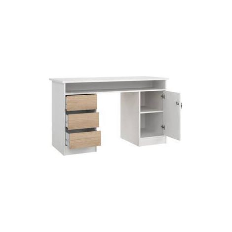 KIT SCRIVIANIA FUCTION PLUS 126X55X75 BIA/QUERCIA