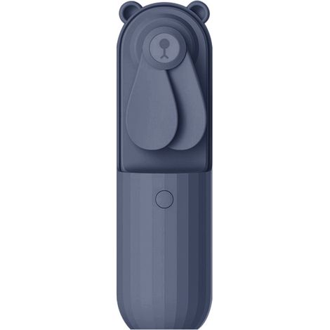 1 Mini ventilateur, double pale, batterie 2500 mAh, 2 vitesses, ABS TPE, extérieur maison (1/5)