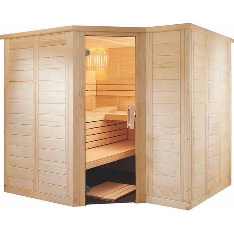 Harvia Polaris Large Massivsauna aus Fichte Saunakabine ca. 234x206x204 cm (1/5)