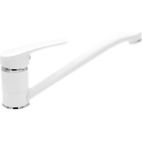 ROBINET DE CUISINE DROIT À L'ÉVIER ROBINET BLANC ROX (1/5)