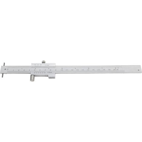 Jauge de marquage étrier parallèle 0-200mm, pied à coulisse en acier inoxydable avec pointe carbure, outil de traçage précis (1/5)
