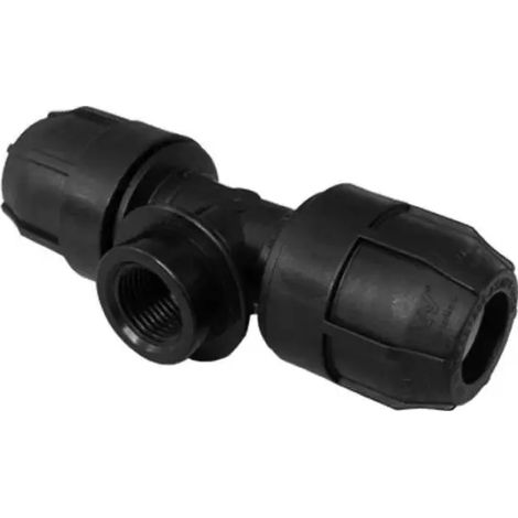 Raccordo a t femmina a compressione in polipropilene serie elopress ø110x4 pn6 NUPI