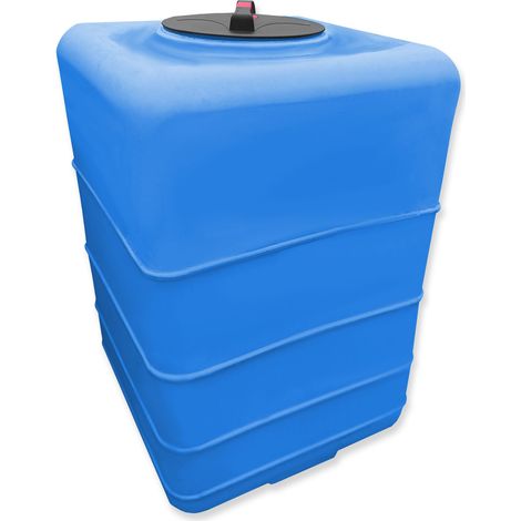 BLU 500 L verticale solo Serbatoio Polietilene Acqua per Giardino Orto (1/5)
