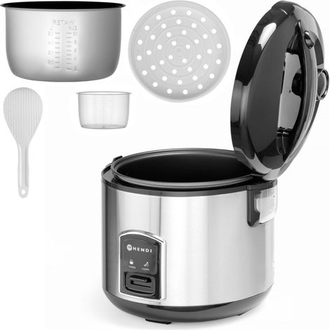 Olla arrocera eléctrica con función de vapor 1.8L 700W - Hendi 240410