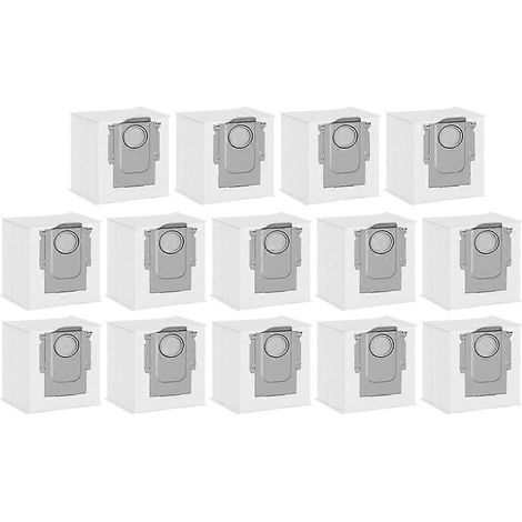 Pack de 14 sacs à poussière compatibles avec les aspirateurs robots S8 Pro Ultra, Q7, Q7+, Q7 Max, S7 MaxV Ultra, S7 Pro Ultra, Q5+, Q5 Pro/G10. (1/5)