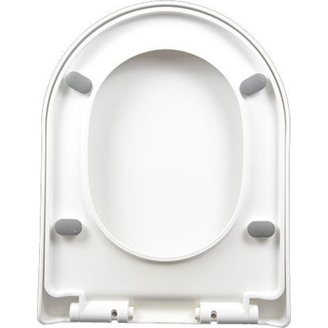 Sedile WC con meccanismo di chiusura ammortizzata e funzione di sgancio rapido per una facile pulizia coperchio WC con coperchio a chiusura lenta e sgancio rapido coperchio WC in pannello PP/9012