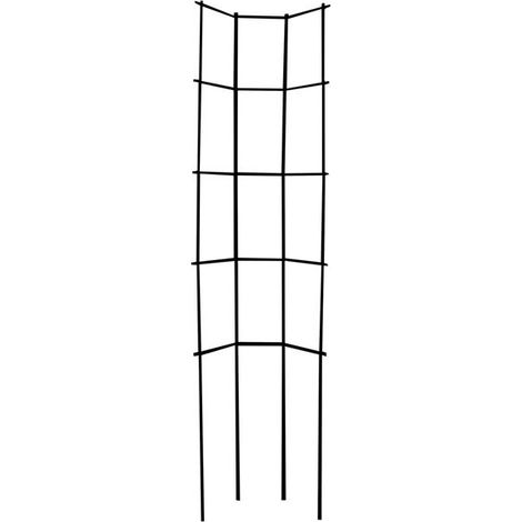 Trapèzförmiges, gealtertes Eisen-Spannnetz mit Nadel, H.235 x L.100cm - Louis Moulin