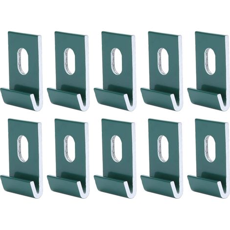 Lot 10 clips base aluminium – crochets fixations – serres luminaire – SetGreen