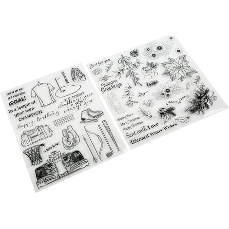 Tampons transparents pour album photo, scrapbooking, cartes de vœux, etc. (1/5)