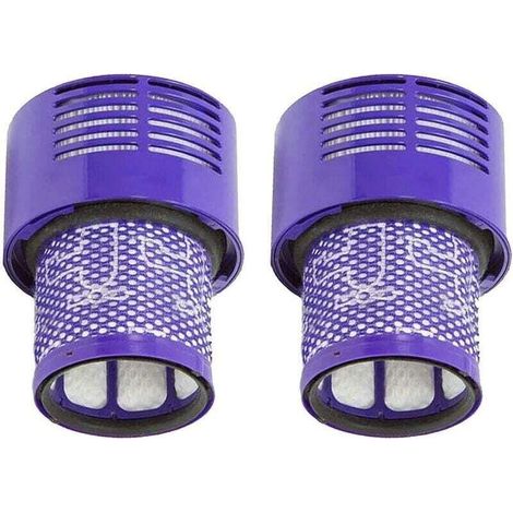 Confezione da 2 filtri di ricambio lavabili per aspirapolvere Dyson V10, filtro di ricambio Dyson per serie V10 SV12-Crezuo